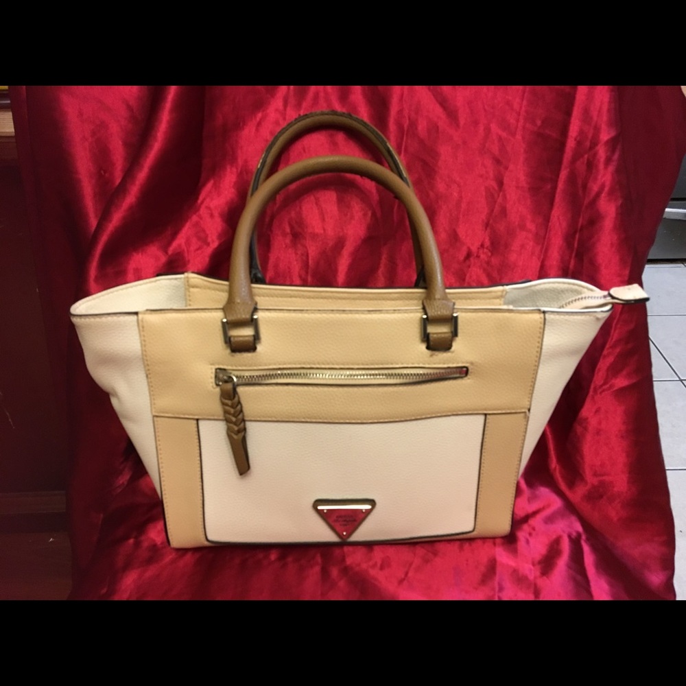 Guess color block handbag